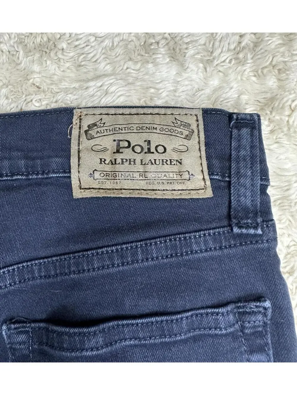 Polo Ralph Lauren dark wash skinny denim jeans Youth L(14-16) stretch classic